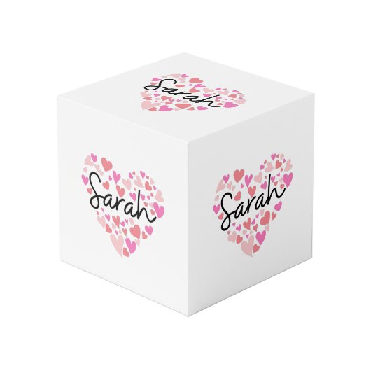 Cube Photo J'aime Sarah (Angle devant)