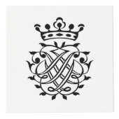 Cube Photo Johann Sebastian Bach Crest Monogramme Insignia (Droite)