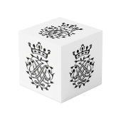 Cube Photo Johann Sebastian Bach Crest Monogramme Insignia (Angle devant)