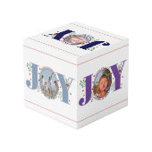 Cube Photo Joie et baies Joyeuses Fêtes de Noël photo (Angle arrière)