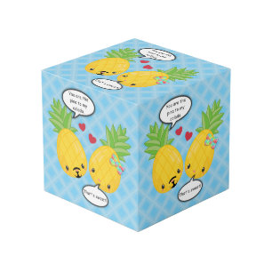 Cube Photo Joli ananas Tropical Pina Colada Romantique