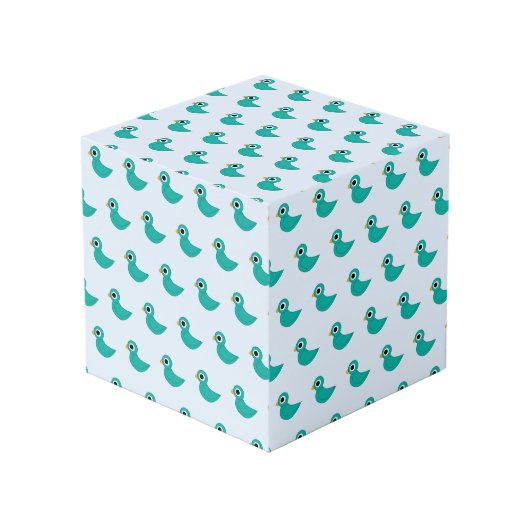 Cube Photo Joli oiseau bleu (Angle devant)