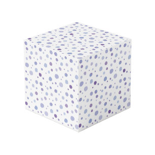 Cube Photo Jolie œuvre d'art à points avec coups de pinceau o