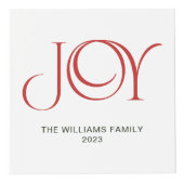 Cube Photo Joy moderne Red Berry Botanique Noël 3 Photo (Devant)