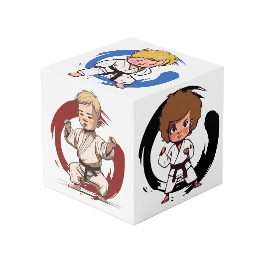 Cube Photo Karate Kids (Angle devant)