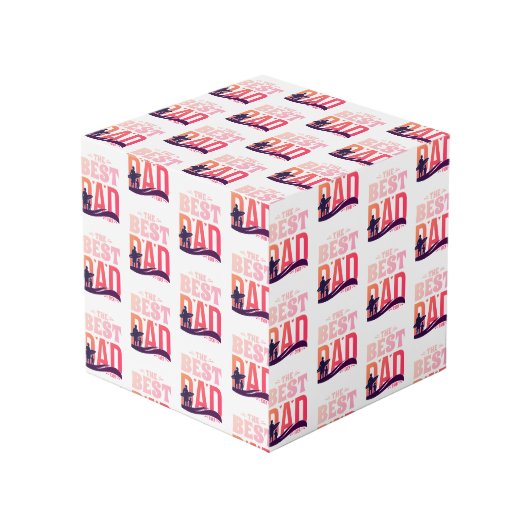 Cube Photo Le Meilleur Papa du Monde (Angle devant)