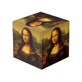 Cube Photo Leonardo Da Vinci Mona Lisa Peinture d'Art (Angle arrière)