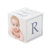 Cube Photo Lettres de bloc bébé moderne Grille photo Collage  (Angle arrière)