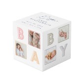 Cube Photo Lettres de bloc bébé moderne Grille photo Collage  (Angle devant)