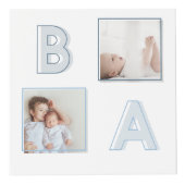 Cube Photo Lettres de bloc bébé moderne Grille photo Collage  (Devant)