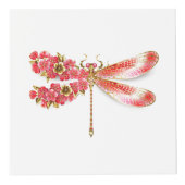 Cube Photo libellule de fleurs avec sakura de bijoux (Droite)