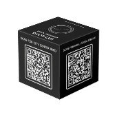 Cube Photo Logo de l'entreprise de l'hôtel Code QR Wifi Autre (Angle arrière)