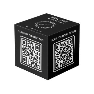 Cube Photo Logo de l'entreprise de l'hôtel Code QR Wifi Autre