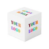 Cube Photo Logo de l'entreprise personnalisée Votre entrepris (Angle arrière)