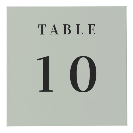 Cube Photo Logo du numéro de table QR code menu olive vert (Devant)