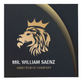 Cube Photo Logo Professionnel Élégant Lion (Devant)