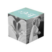 Cube Photo Love - Gold Confetti - Photos Mariages (Angle arrière)