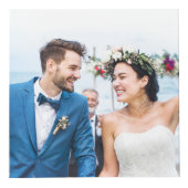 Cube Photo LOVE Mariage de script blanc (Devant)