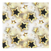 Cube Photo Lumière transparente avec étoiles or (Devant)