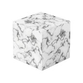 CUBE PHOTO MARBRE BLANC - (Angle arrière)