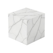 Cube Photo Marbre Blanc (Angle arrière)