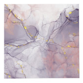 Cube Photo Marbre violet et or (Droite)