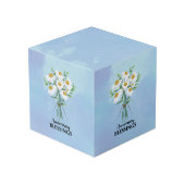 Cube Photo Mariage Anniversaire Bénédictions Bouquet de margu (Angle arrière)