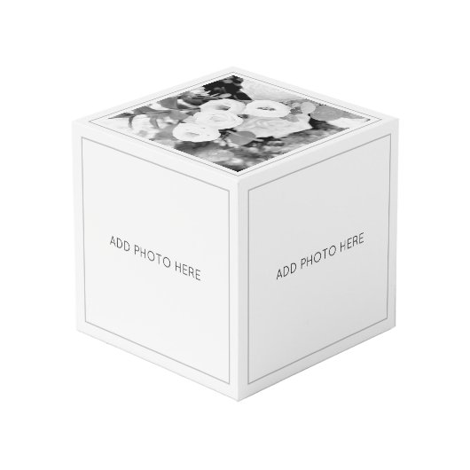 Cube Photo Mariage NOM DE couple PHOTOS Sans date (Angle arrière)