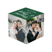 Cube Photo Marié Merry Newlyly Première photo verte de Noël (Angle arrière)