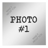 Cube Photo MEILLEUR PAPA JAMAIS Bois rustique (Devant)