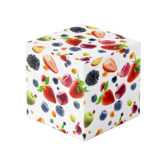 Cube Photo Mélange de Fruits (Angle devant)