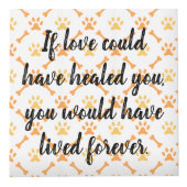 Cube Photo Mémorial personnalisé de chien (Devant)