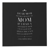 Cube Photo Merci d'être ma mère drôle mère jour présent (Droite)