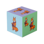 Cube Photo Mignon écureuil samouraï japonais (Angle arrière)