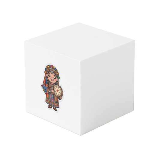 Cube Photo Mignon Kawaii Amazigh Ber (Angle devant)