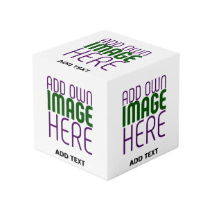 CUBE PHOTO MODÈLE DE TEXTE D'IMAGE BLANCHE SIMPLE MODERNE
