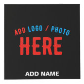 CUBE PHOTO MODERNE ET MODERNE PERSONNALISABLE NOIR VÉRIFIÉ (Devant)