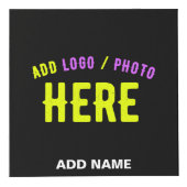 CUBE PHOTO MODERNE ET MODERNE PERSONNALISABLE NOIR VÉRIFIÉ (Droite)