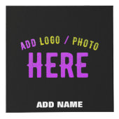 CUBE PHOTO MODERNE ET MODERNE PERSONNALISABLE NOIR VÉRIFIÉ (Devant)