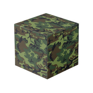 Cube Photo Motif de camouflage vert, motif militaire, armée