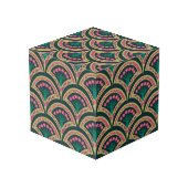 Cube Photo motif vert en forme de coquillage (Angle arrière)