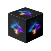 Cube Photo Neon Firefly sur noir (Angle devant)