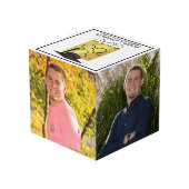 Cube Photo Noir et or GRAD 4 photos (Angle arrière)