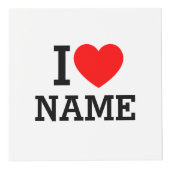 Cube Photo Nom du coeur (Devant)