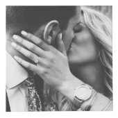 Cube Photo Nom du monogramme Photo personnalisée (Droite)