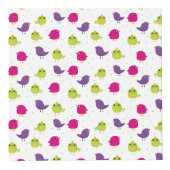 Cube Photo Oiseaux colorés mignons (Droite)
