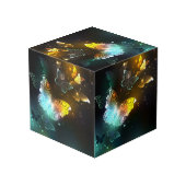 Cube Photo Papillon lumineux et papillons de nuit (Angle arrière)