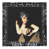 Cube Photo Parties scintillant Diamants d'argent Noir Personn (Devant)