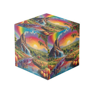 Cube Photo Paysage de fruits du spectre arc-en-ciel