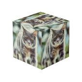 Cube Photo Peinture de chat (Angle arrière)